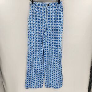 Wild fable flower print pants 80s 90s style blue xs stretch